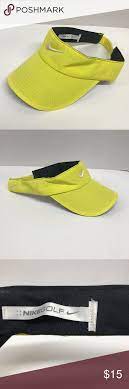 Bright Yellow Nike Golf Adjustable Size Visor Yellow Nike Nike Accessories Nike Golf