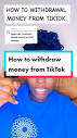 Replying to @lindiweabigailmwale how to withdraw money from TikTok ...
