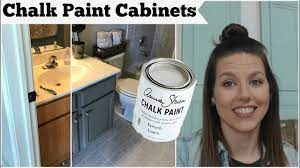 Mine have held up well, since this bathroom is not used all the time, it's a guest bath. Chalk Paint Cabinets With Annie Sloan Chalk Paint Youtube