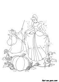 Printable Disney Characters Cinderella And Her Fairy Godmother Coloring Pages Jpg 640 875 Pixels Coloring Pages Cinderella Free Printable Coloring Pages