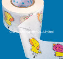 Printed Tissue Paper / Frontal Tape for Pull up Baby Diaper
