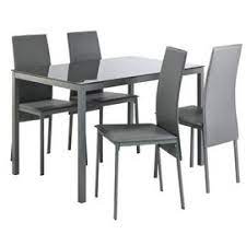 This elegant dining table and chairs set from tectake combines attractive design with a subtle feel. Dining Sets Kitchen Tables Chairs Argos