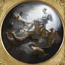 Diane Sur Son Char Allant Vers Endymion De Merry Joseph Blondel Reproduction D Art Haut De Gamme Grand Palais Lune Exposition