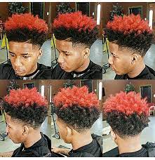 Black men who are not afraid to experiment with new styles should try the all dyed up' look by giving their hair and beard a bright color. Twist Black Men Dyed Hair Tips Novocom Top