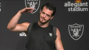 Christian, husband, father, and football player. Las Vegas Raiders Quarterback Derek Carr Reacts To Rollercoaster Finish In Monday Night Football Win Over The Baltimore Ravens