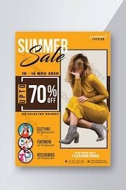 It tells everyone about discounts, what you're selling, where, when, and prices. Professional Summer Fashion Sale Flyer Template Psd Free Download Pikbest