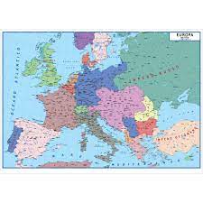 Scarica la cartina politica dell'italia pronta da stampare. Carta Geografica Murale Sicilia 100x140 Bifacciale Fisica E Politica