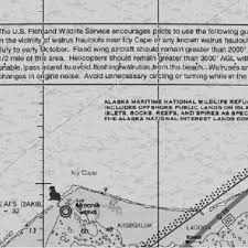 Faa Visual Flight Chart With Guidance On Walrus Avoidance
