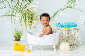 Your home and nursery furniture should help make the most of all the moments you'll have with your baby. Premium Photo An African Baby In A White Coat After A Bath And Bathing Plays With A Duck At Home The Concept Of Care And Hygiene Of Young Children