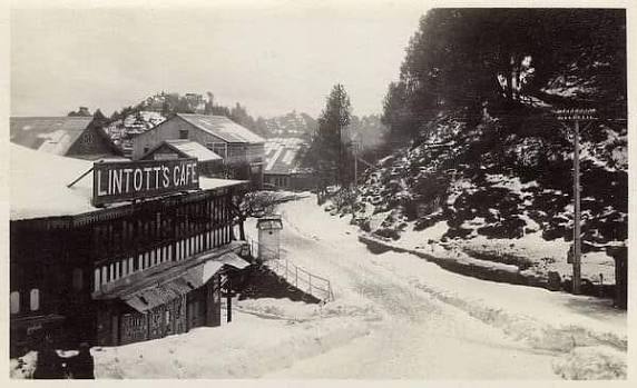 Vintage image of Murree mall from 1890 or 1900