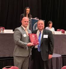 Congratulations to Detective Matthew Gaither! He was awarded the Law  Enforcement Officer of the Year Award by the Hillsborough County Bar  Association. Chief Deputy Donna Lusczynski and some of the #TeamHCSO were