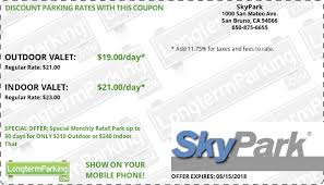 Skypark San Francisco Airport Sfo Airport Parking Coupon From Longtermparking Com Airport Parking Coupons San Francisco Airport