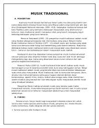 Liputan6.com, jakarta fungsi musik tradisional cukup berpengaruh terhadap kehidupan masyarakat, terutama dalam bidang kebudayaan. Doc Musik Tradisional Jefry Jhonnasis Academia Edu