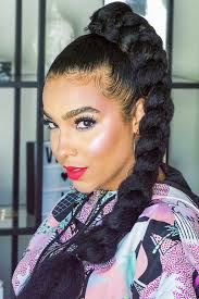 :)in this two braids tutorial; 55 Enviable Ways To Rock The Latest Black Braided Hairstyles