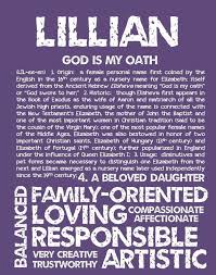 Lillian Personalized Name Print Typography Print By Ohbabynames Hebrewnumerology Girl Names With Meaning Names With Meaning Baby Girl Names Elegant