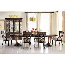 Bob Mackie Home Oval Dining Room Set W Splat Chairs Dining Room Furniture Dining Dining Room Sets