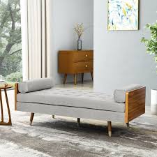 This set offers plenty of shelf, drawer, and cabinet space for all your books and electronics in a streamlined shape that will be the focal point of any living room. Mid Century Modern Chaise Wayfair
