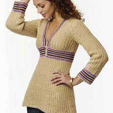 Crochet top with variegated yarn. Simple Tunic Free Crochet Pattern Crochetkim
