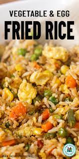 Easy Vegetable And Egg Fried Rice Recipe Jasmine Rice Recipes Rice Dishes Easy Vegetable Dinners