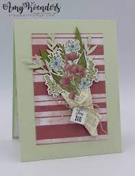 Hopefully if you need some ideas to get your creative juices flowing these videos will help you. Stampin Up Wrapped Bouquet For You Card With Video Tutorial Stampin Up Cards Flower Cards Cards