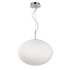 Ballo Opalglas Pendelleuchte Oval Pendelleuchte Design Leuchten Glas