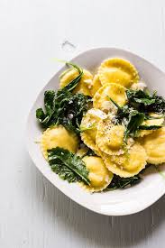 15 Minute Meals Lemon Ricotta Ravioli With Wilted Greens The Clever Carrot Recipe Food Pasta Dishes Recipes