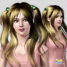 Maybe you would like to learn more about one of these? Small Double Pigtails With Hair Clips Hairstyle Id 98 By Peggy Zone Sims 3 Hairs