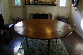 Hinged Round Table Expands For Seating 8 10 Lots Of Round Formal Dining Sets For Inspiratio Round Dining Room Table Dining Room Table Large Round Dining Table