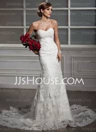Wedding Dresses 178 29 Mermaid Sweetheart Chapel Train Satin Tulle Wedding Dress With Lace 00201 Tulle Wedding Dress Wedding Dresses Wedding Dresses Lace