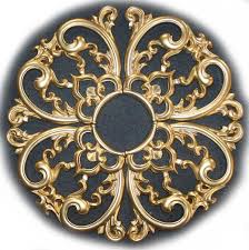 Udecor Md 7099 Gold Ceiling Medallion Gold Ceiling Ceiling Medallions Decorative Mouldings