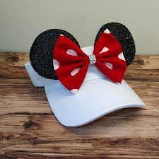Minnie Ears Visor Disney Ears Sun Visor Hat Polka Dot Minnie Ears Visor Run Disney Visor Disney Visor For Adults And Youth Kids In 2021 Diy Disney Ears Disney Hats Diy