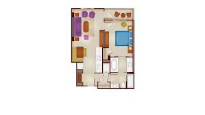 Located on the 16th floor of the tower, this private lounge is accessible to disney vacation club members staying at. Floorplans For 1 Bedroom Villa At Disney S Riviera Resort The Dis Disney Discussion Forums Disboards Com