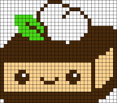 Alpha Pattern 5499 Preview Added By Nanii98 Kawaii Cross Stitch Diy Perler Beads Perler Bead Patterns