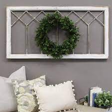 Distressed Window Panel Wall Decor Farmhouse Wall Decor Room Wall Decor Diy Wall Decor