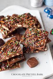 A Classic Holiday Recipe Chocolate Pretzel Bark With Dove Chocolate From Thelittlekitchn Pretzel Bark Dove Chocolate Recipes Bark Recipe