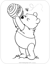 No pants, and no shirt either. Winnie The Pooh Honey Coloring Pages Disneyclips Com