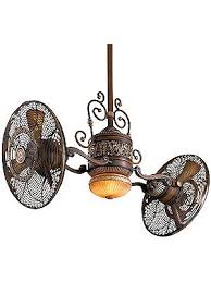 Saaaawheet Antique Ceiling Fan Traditional Gyro Twin Ceiling Fan In Belcaro Walnut Finish Antique Ceiling Fans Victorian Ceiling Fans Steampunk Furniture