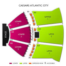 Thorough Caesars Atlantic City Show Seating Chart Caesars