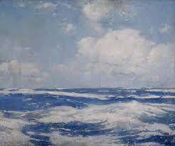 Emil Carlsen Open Sea 1911 Seascape Paintings Impressionism Art Sky Art