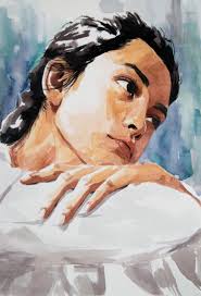 For painting a portrait using watercolor as a beginner, you have to first choose a photograph with shadows and great highlights. Watercolor Study 3 Painting By Santiago Castro Artmajeur