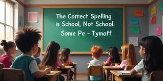 Correct Spelling is School