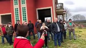 Evaristo Blanco, antes de derribar su casa