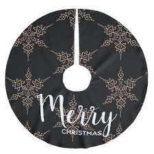 Black And Gold Christmas Tree Skirt Christmas Tree Skirt Black And Rose Gold Color Merry Christmas Diy Xmas Present Gift Idea Family H Christmas Tree Skirt Black Christmas Trees Black Christmas