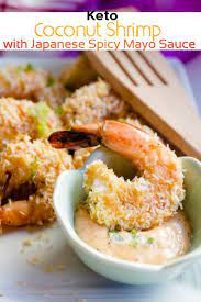 Baked Coconut Shrimp With Spicy Mayo Sauce Lowcarbingasian Recipe Coconut Shrimp Seafood Recipes Mayo Sauce
