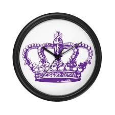 Purple Crown Wall Clock By Artegrity Cafepress Purple Crown Crown Decor Purple Decor