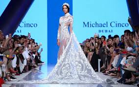 It can be remembered that michael also designed iris's farewell ball gown at the miss. Arab Fashion Week Michael Cinco S Ready Couture Collection Show Buro 24 7