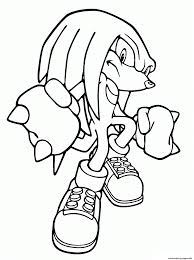 Sonic the hedgehog, trademarked sonic the hedgehog, is a blue anthropomorphic hedgehog and the main protagonist of the series. Knuckles The Echidna Coloring Pages Printable