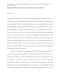 On paper, he checks all the boxes but is he everything he appears to be? Pdf The Feel Good Film A Case Study In Contemporary Genre Classification