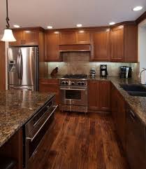 Kitchen Floor Ideas With Wood Cabinets Appealing Wood Floors In Kitchen With Cabinet Kitchen Flooring Trends Cherry Cabinets Kitchen Hardwood Floors In Kitchen
