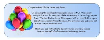 Thank you for all of the motivation and encouragement you've given throughout the years. 2015 Service Awards Congratulatory Remarks
